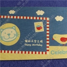 东莞激光雕刻加工木明信片木质明信片木明信卡木片木牌