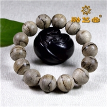 融艺堂纯正星洲巴布亚虎班沉香手串16mm14颗男女款手链工艺礼品