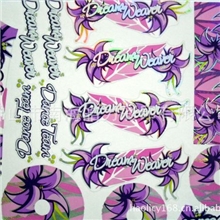 供应自行车、滑板车彩色镭射贴纸、不干胶标签