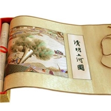 苏绣成品手工刺绣清明上河图厂家直销包邮赠锦盒特色礼品