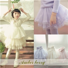 【伙拼】Amberberry3399童装女童裙裤秋冬新款时尚蕾丝边裙裤