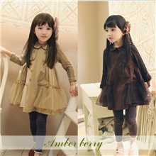 [Amberberryˉ9898现货]广东品质童装女童外套毛线袖子气质批发