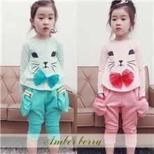 13年秋季新款童套装外贸女童裤套装秋款长袖裙套装韩版中小童