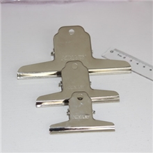 领秀文具金得利办公用品山形钢票夹1#145mmOS1071金属夹