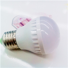 供应高亮正白暖白3528球泡灯3W塑料外壳球泡灯2年质保全国较低