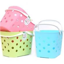 麦宝隆/圆洞手提篮/塑料沐浴篮子/浴室篮/杂物篮/收纳篮/MBL-0160