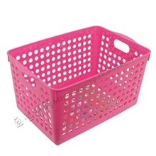 日式文件收纳篮浴室杂物篮收纳筐塑料篮杂物筐塑料框