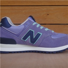 高一件代发新款百伦N字母鞋NB仔WL574PNT淡紫色女鞋运动鞋招代理