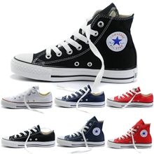 convers匡V威帆布鞋经典常青款黑白色低帮高帮男女情侣all鞋star