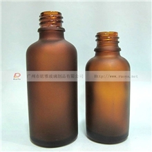 [精油瓶供应]磨砂10ml精油瓶茶色玻璃瓶