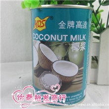 怡泰批发甜品原料金牌高达椰浆椰汁400克1*24整件188元
