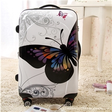 蝴蝶万向轮拉杆箱旅行箱行李箱20寸24寸28寸