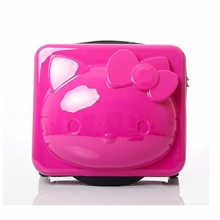 萌~独家hellokitty旅行箱3D立体箱18寸拉杆行李箱拉杆箱登机箱子