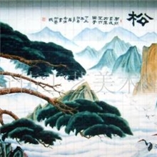 供应厂家直销迎客松瓷砖壁画（图）