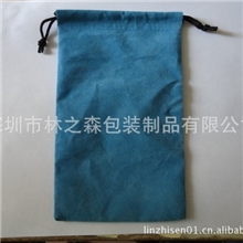 供应束口袋礼品袋拉绳小布袋咖啡色束口袋绒布袋