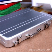 高档密码箱造型铝质名片夹手提箱名片盒