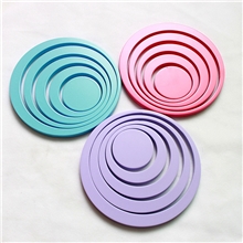 波尔卡圆形立体墙贴10个一组外贸原单品质保证墙贴木质墙贴