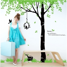 719墙贴批发大号平面墙贴2.1米高大树电视沙发背景墙墙贴