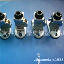 晾衣架配件批发顶角纯铜顶角底座顶座动滑轮升降衣架配件厂