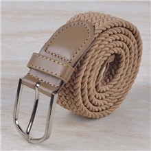 T707针扣弹力男女士编织带腰带纯色环保布带织布裤带批发