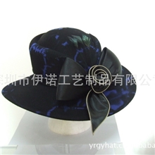 YRWF11007女士流花呢毡帽礼帽