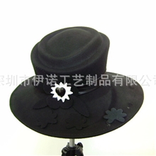 YRWF11014黑色女士呢毡帽礼帽