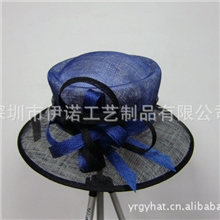 YRSM11014【厂家直销】时尚高档女士硬质麻纱帽