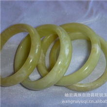 天然岫玉手镯天然玉石玉镯优质玉镯批发