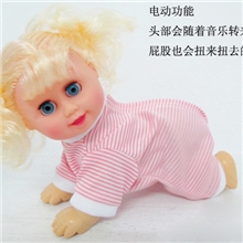 厂家直销地摊玩具电动儿童玩具公仔电动音乐儿童玩具芭比娃娃