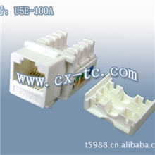 过FLUKE测试标淮RJ45网络信息超五类模块适用于AMP面板