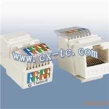 优质过FLUKE测试标淮免打RJ45超五类非屏蔽免打网络模块（RJ45)