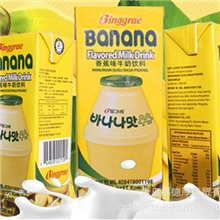 韩国进口宾格瑞香蕉牛奶饮料200ml热销中韩国进口食品