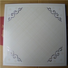 内雕集成吊顶双色珠光辊印亭亭玉立幸福花中国结爱玛生产批发