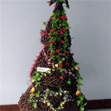 供应；干花切枝圣诞工艺品，圣诞树LED灯