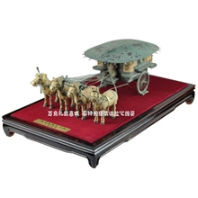 铜车马礼品模型仿古工艺品摆件西安兵马俑旅游纪念品家居摆设