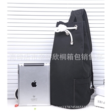 新款韩版男包超大容量旅游双肩包休闲包帆布包书包水桶包帆布袋