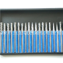 电磨配件钨钢磨头铣刀硬质合金旋转锉雕刻削磨20支装3*3mm