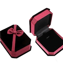 蝴蝶结绒布高档珠宝饰品首饰盒包装盒项链盒手链盒饰品盒批发