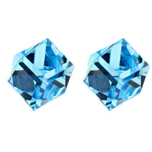 精品小饰品耳饰批发采用奥地利水晶女士耳钉水立方韩版耳饰