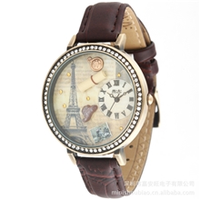 供应韩国女士潮流创意韩版饰品埃菲尔复古手表MN1038