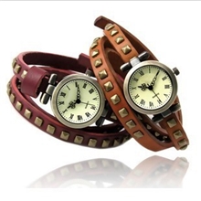 2013较新流行复古绳子女表朋克牛皮绳子表女士手表欢迎采购