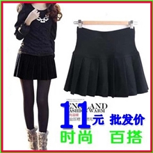 毛呢百褶裙半身裙短裙2013新款热卖A字裙公主裙百搭厂家直供