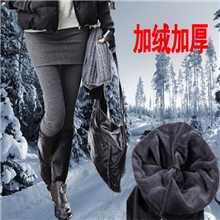 冬季加绒加厚打底裤裙保暖南极绒长裤靴裤厂家直销一件代购批发