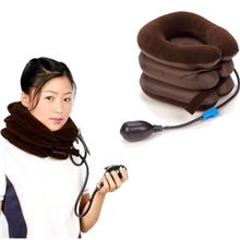 颈椎保健/3层半绒颈椎牵引器/颈部牵引器/颈椎枕一件代发