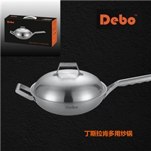 德国品质厨房礼品团购/德铂丁斯拉肯不锈钢炒锅通用