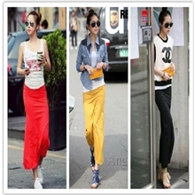 莫代尔开叉修身半身裙长裙一步裙中长裙包臀半身裙长裙